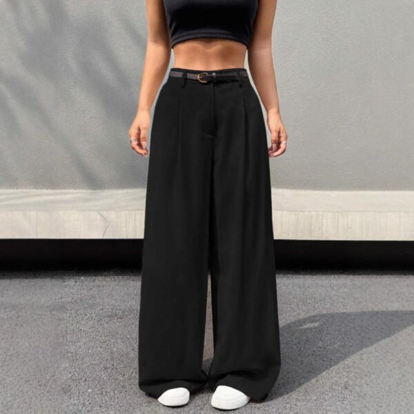 Breathable Ice Silk Wide-Leg Pants – Lightweight Casual Japanese & Korean Style