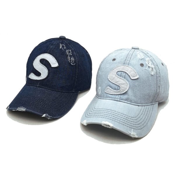 Soft Top Denim Baseball Cap – Korean Couple Casual Peaked Cap with Sun Protection