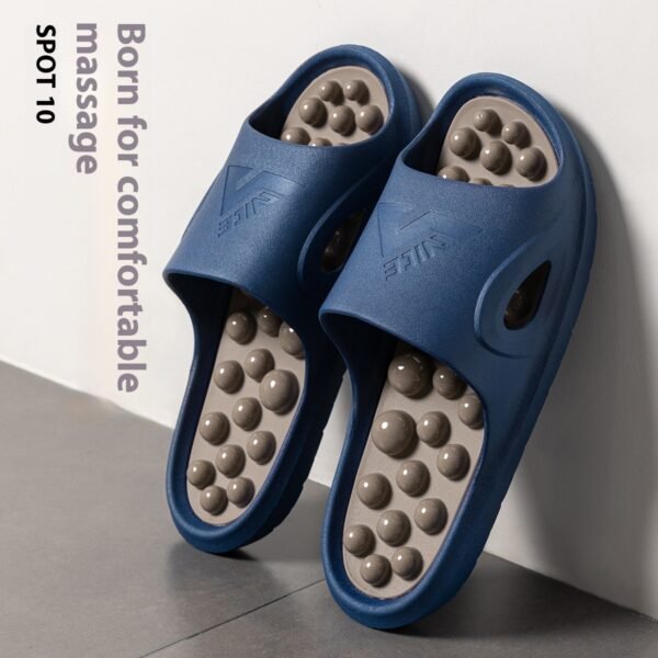 Ball Massage Bathroom Sandals – Anti-Slip, Wear-Resistant PVC Shower Slippers