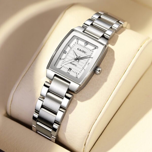 Elegant Vintage Barrel Dial Women's Watch – Waterproof, Light Luxury Style