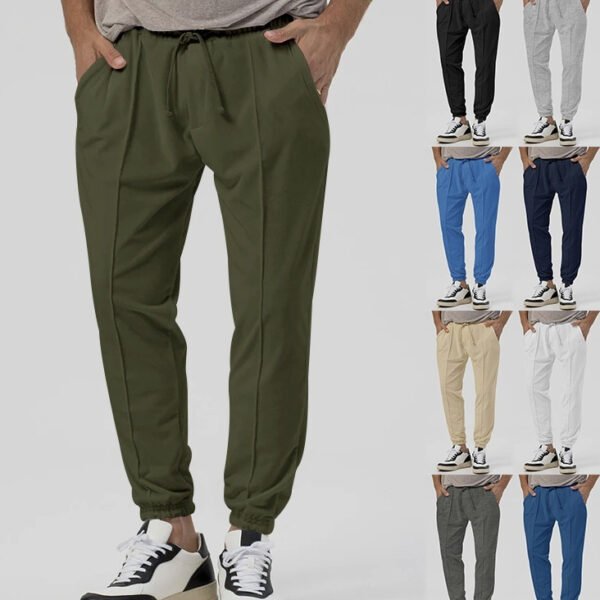 Men's Casual Track Sweatpants – Loose Fit, Tapered Straight-Leg Joggers
