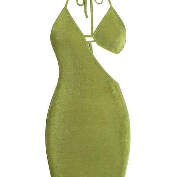 Sexy Backless Cutout Mini Dress – Spaghetti Strap Clubwear for Women