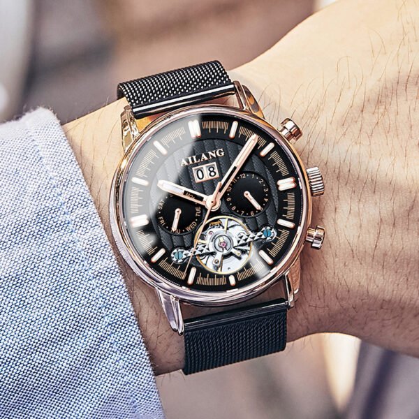Men’s Tourbillon Multi-function Automatic Mechanical Watch – Elegant & Precise