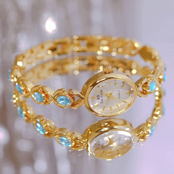 Oval Glacier Sapphire Women's Watch – Small Light Luxury Design