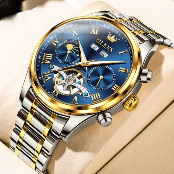 Elegant Men's Mechanical Watch – Waterproof, Stylish & Multi-functional