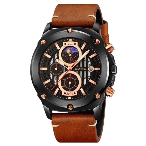 Multi-Functional Star Timing Quartz Watch for Men – Stylish & Practical