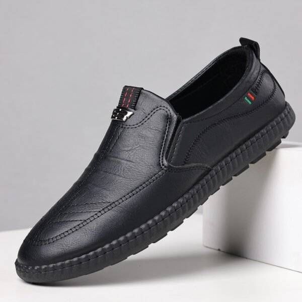 Men’s Versatile Spring/Summer Casual Leather Shoes – Soft Microfiber Comfort