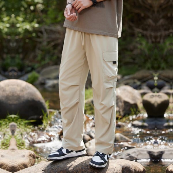 Men's Summer Quick-Dry Casual Overalls – Lightweight Cropped Pants for Teens