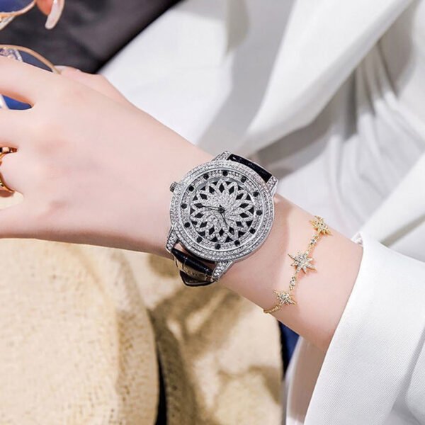 Women’s Good Luck Rotating Dial Watch – Stylish & Meaningful Design