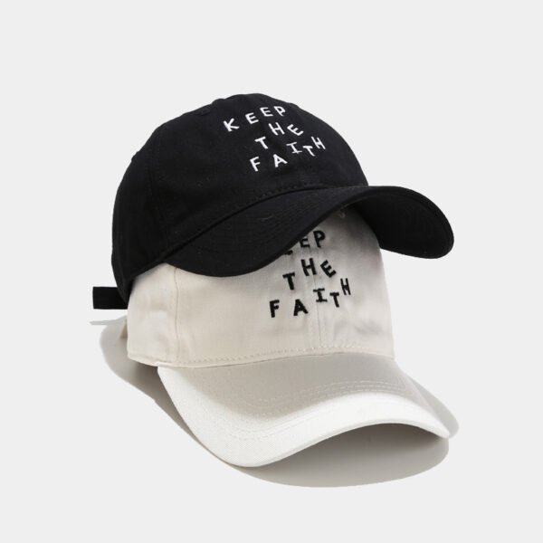 Minimalist Letter Embroidered Cotton Baseball Cap for Men – Adjustable Summer Hat