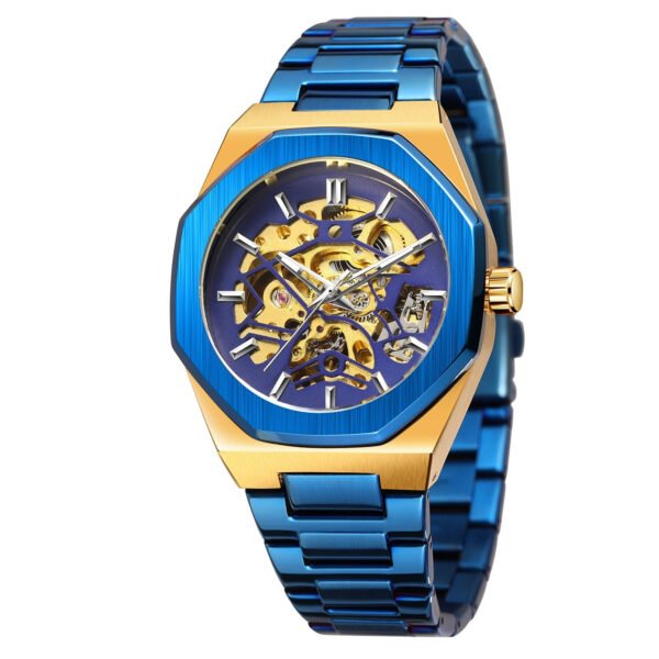 Men’s Hollowed Fashion Casual Automatic Mechanical Watch – Sleek & Professional