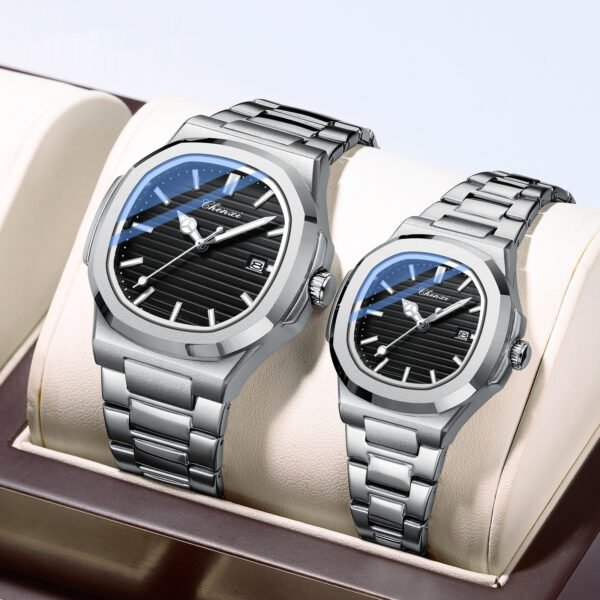 Chenxi Couple’s Stainless Steel Luminous Watch – Waterproof & Stylish Fashion