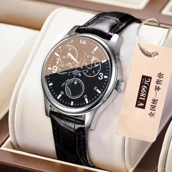 ORUSS Genuine Men's Automatic Watch – Business Style with Leather Strap
