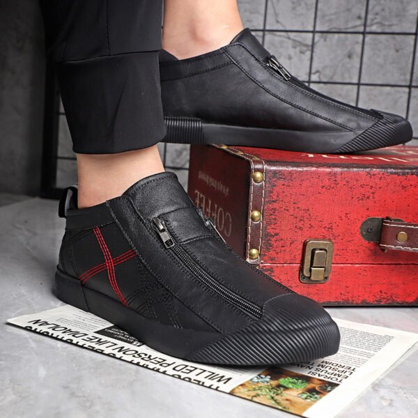 Breathable Leather Casual Low-top Sneakers for Men & Women