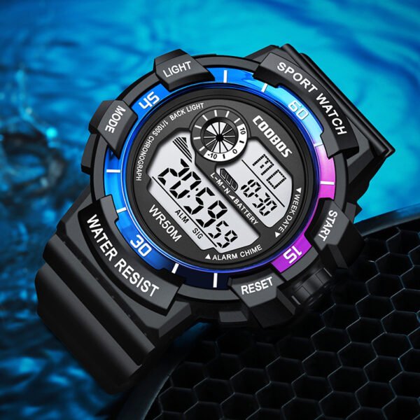Student Electronic Sports Watch for Boys – Simple & Durable Design