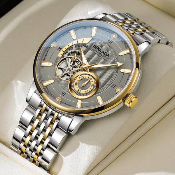 Men’s Full-Automatic Waterproof Multi-function Mechanical Watch – Business Style & Reliable