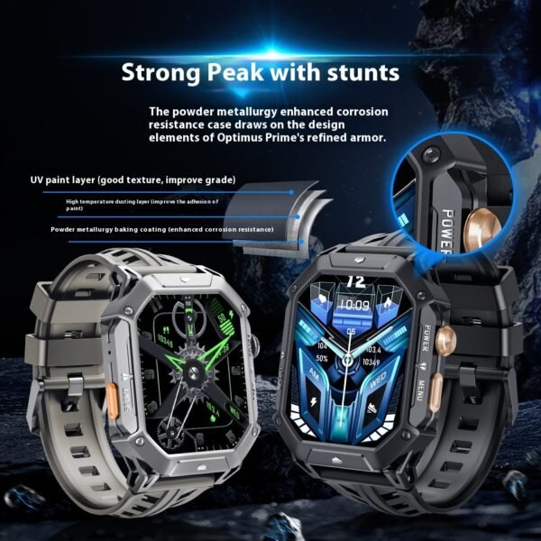 Smart Watch with Bluetooth Calling & Voice Assistant – GPS, Compass, and Health Tracker in One
