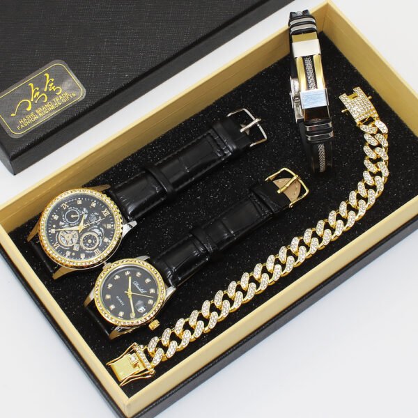 Fashion Couple Watch Gift Set – Matching Men’s & Women’s Watches with Bracelets