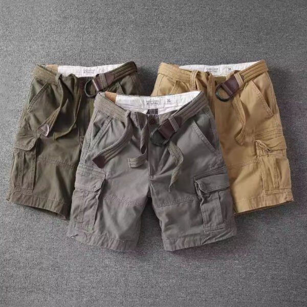 Men's Retro Cotton Overalls – Button-Up Casual Workwear Pants