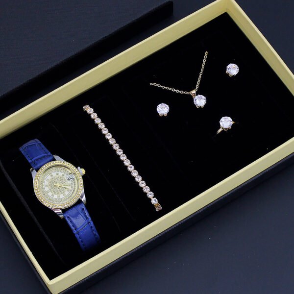 New Ladies’ Valentine’s Day Watch & Jewelry Set – Stylish Cross-Border Design