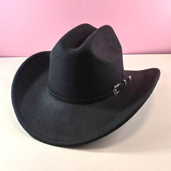 New One-Word Big Brim Western Cowboy Hat – Retro & Ethnic Style Sun Protection