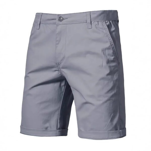 Outdoor Casual Cotton Shorts – Slim Fit Straight-Leg Cropped Pants for Summer