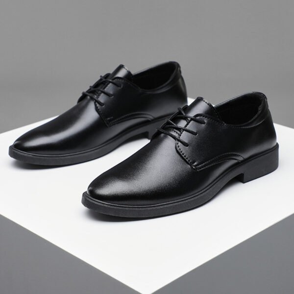 Men’s Plus Size Formal Leather Dress Shoes – Breathable Microfiber Pumps