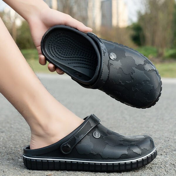 Men’s Casual Beach Sandals – Comfortable Flat Heel EVA Sandals