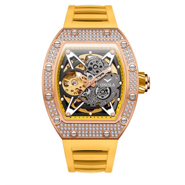 Men’s Fully-Jewelled Automatic Mechanical Watch – Sporty & Luxurious