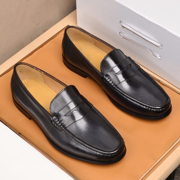 Men’s Breathable Casual Leather Shoes – Stylish & Comfortable