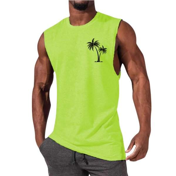 Men’s Hip Hop Sleeveless Sports Vest – Summer Loose Fit, Digital Print Tank Top