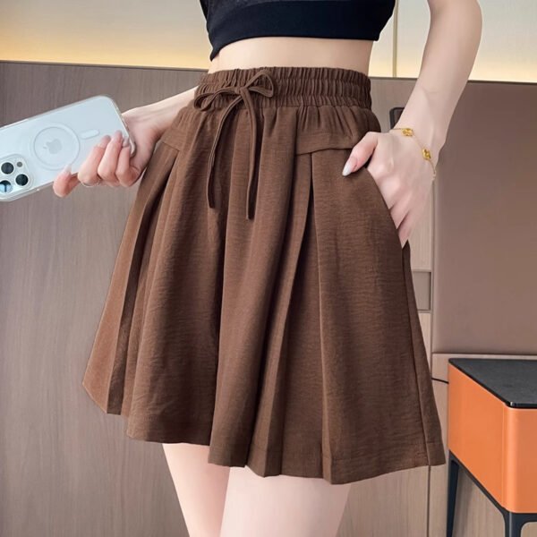 Women’s Casual High Waist Wide-Leg Shorts – Lightweight Plus Size Summer Essential