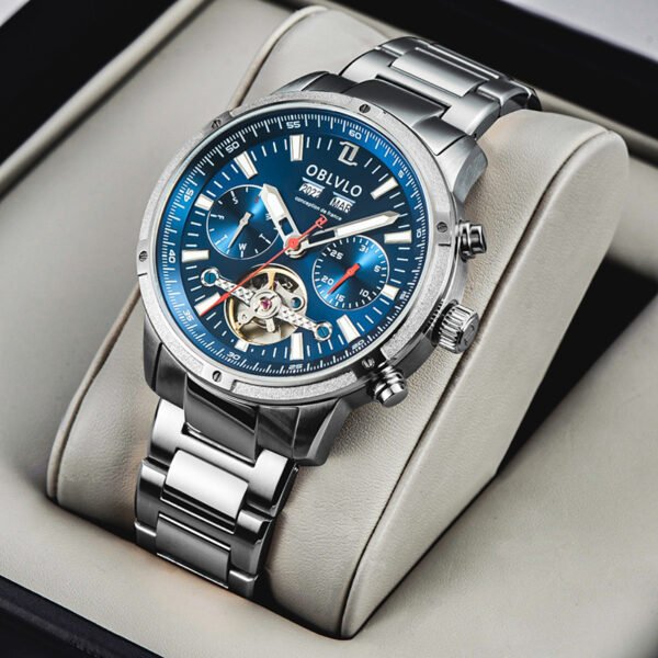 Men’s Multi-functional Hollowed Fashion Watch – Bold Design with Elegant Detailing