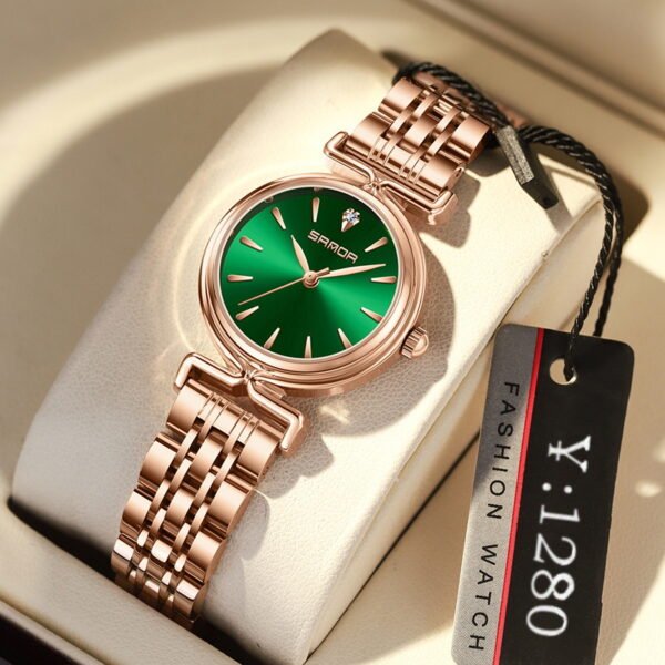 Women’s Retro Mesh Strap Watch – Outdoor All-Match Round Dial
