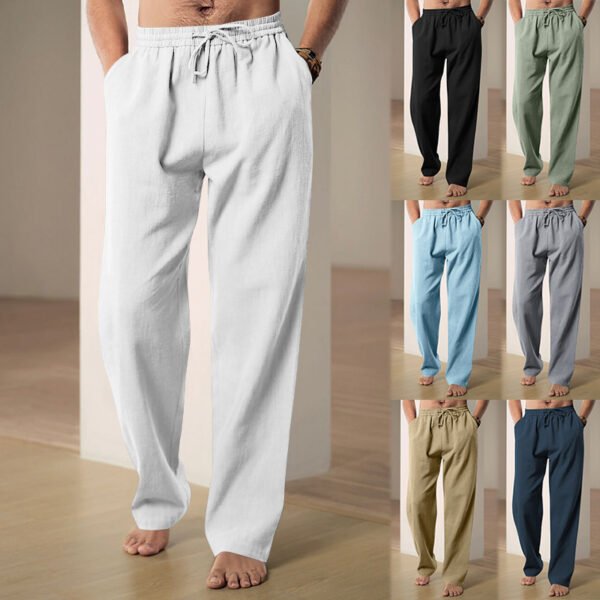 Men's High-Waist Track Sweatpants – Breathable Loose Fit Sports Trousers