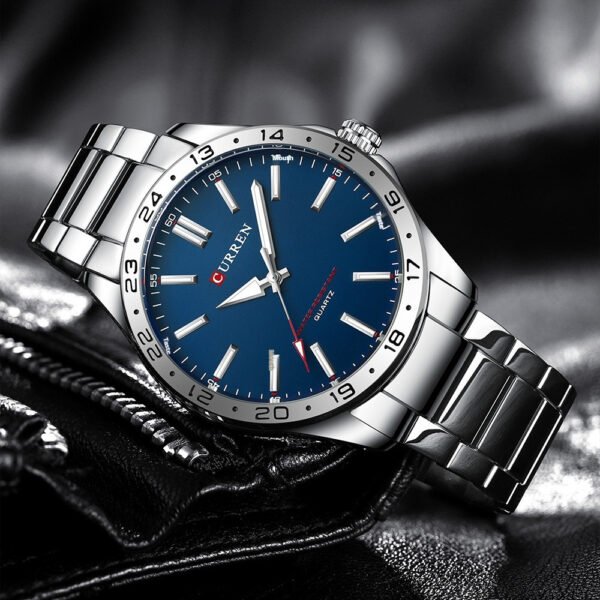 Carryan Men’s Steel Belt Quartz Watch – Stylish, Durable, and Water-Resistant