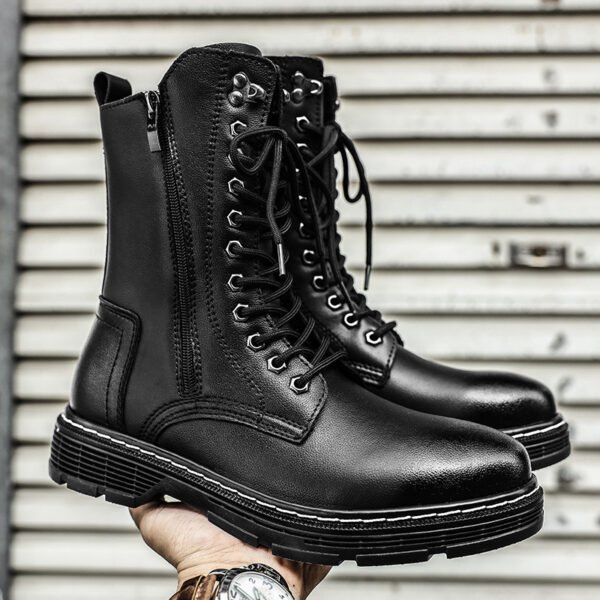 Autumn & Winter Plus Size Men's Long High-Top Martin Boots – Warm & Non-Slip