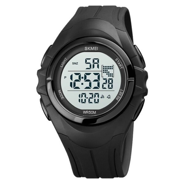 Dual-Time Sports Electronic Watch for Students – Durable Outdoor Design