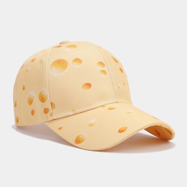 Personalized Cheese Print Baseball Cap – Fun Full-Print Dome Hat