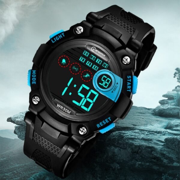 Waterproof Anti-Fall Sports Student Electronic Watch – Durable, Functional & Built for Everyday Use